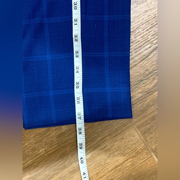 NWOT ROSSI MAN BLUE CHALK STRIPE SIZE 34S 3PC SUIT - Picture 7 of 11